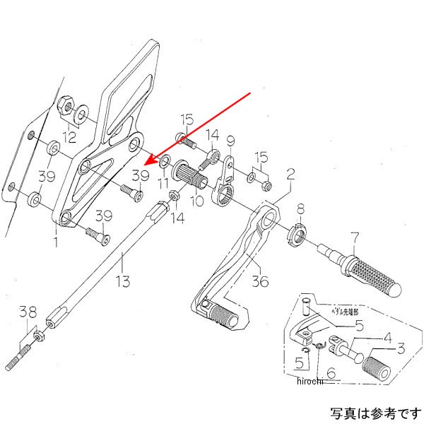 9096-K37-10 ビート BEET LH 取り付けボルトカラーセット ZZ-R11D