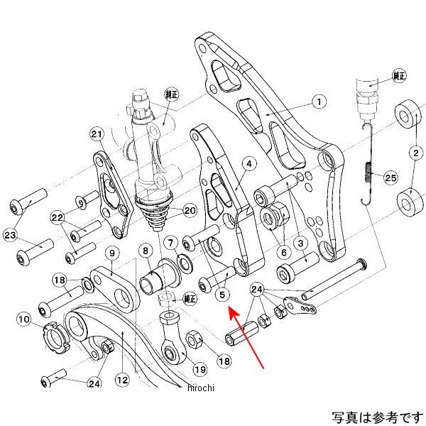 9096-K71-60 ビート BEET RH ホルダー取り付けボルトセット ZEP75
