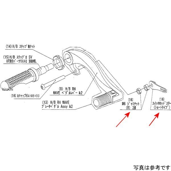 9101-KD2-00 ビート BEET スイッチロッドステーSET Ninja250SL