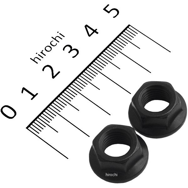 910210-K2 ポッシュ POSH フランジナット M10 P1.25 黒 2個入り