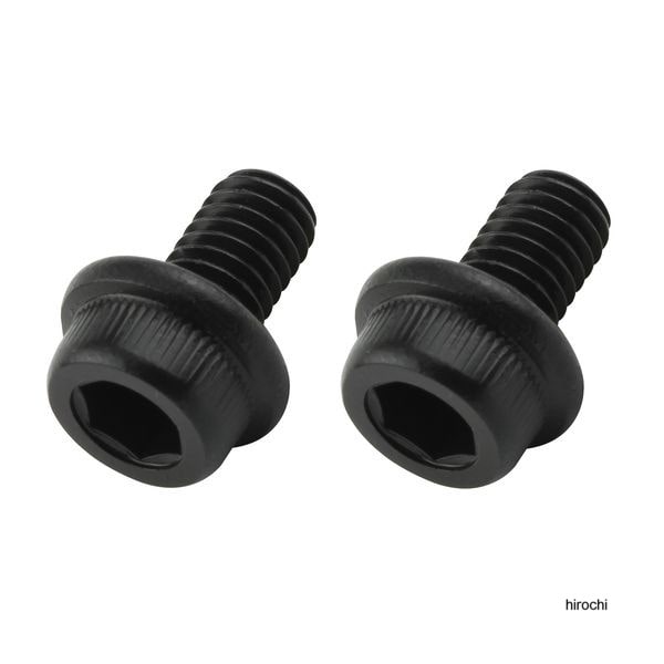 ポッシュ POSHフランジキャップボルト ステンレス/ブラック 2本入 M6X10mm P-1.0