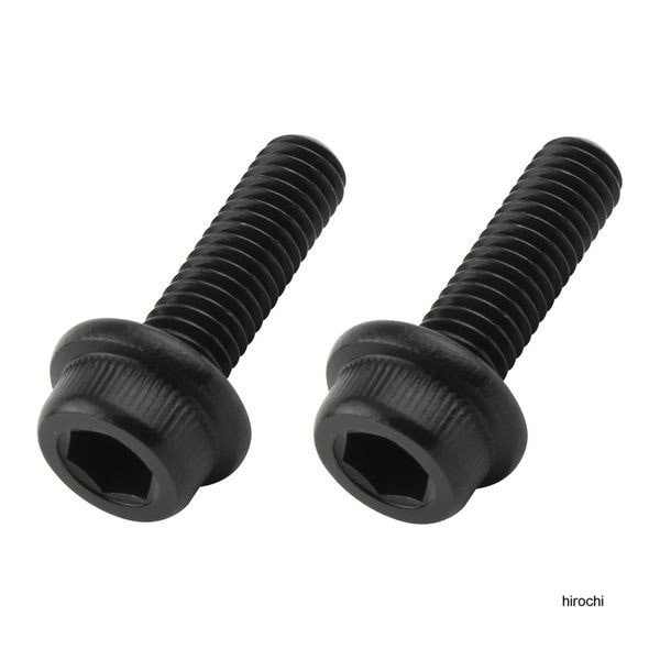 ポッシュ POSHフランジキャップボルト ステンレス/ブラック 2本入 M6X20mm P-1.0