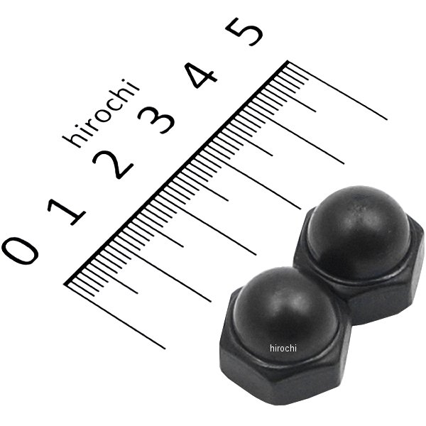 910710-K2 ポッシュ POSH フクロナット M10 P1.25 黒 2個入り