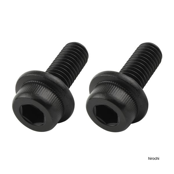 ポッシュ POSHフランジキャップボルト ステンレス/ブラック 2本入 M8X20mm P-1.25