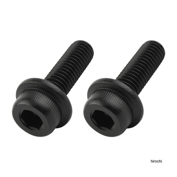 ポッシュ POSHフランジキャップボルト ステンレス/ブラック 2本入 M8X25mm P-1.25