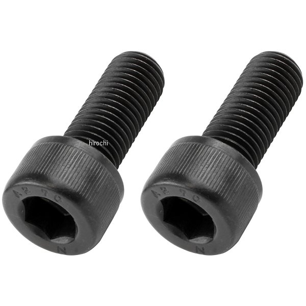 911025-K2 ポッシュ POSH ステンレスブラックキャップボルト M10X25 P1.25 黒 2個入り