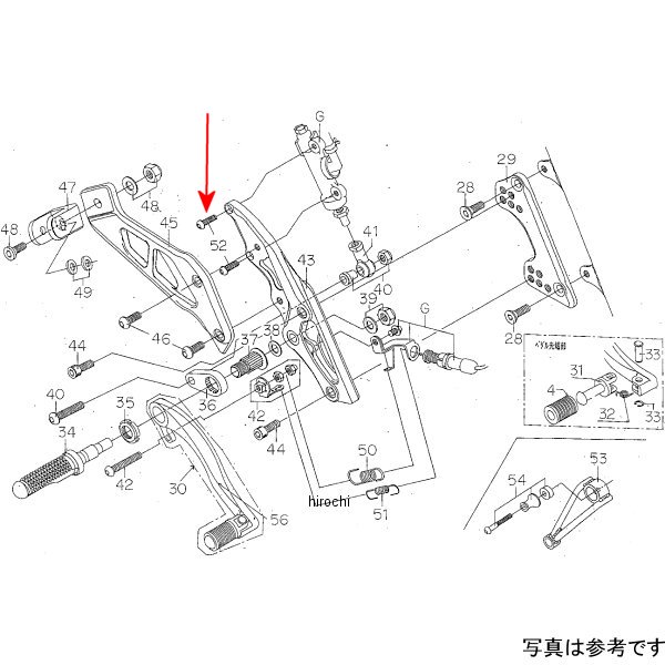 9113-H55-00 ビート BEET マスターシリンダーボルトSET CB400HV