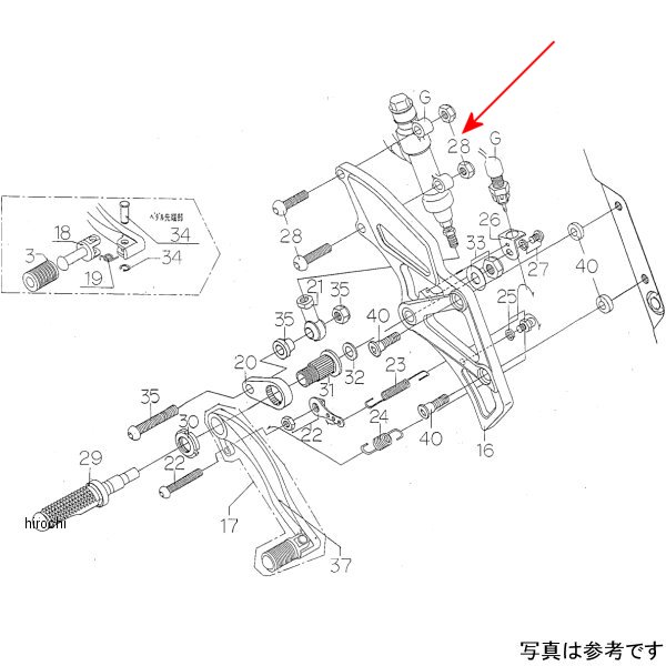 9113-K37-00 ビート BEET マスターシリンダーボルトASSY ZZ-R1100D