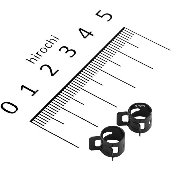 91238 デイトナ ワイドホースクリップ 6mm (2個入り)