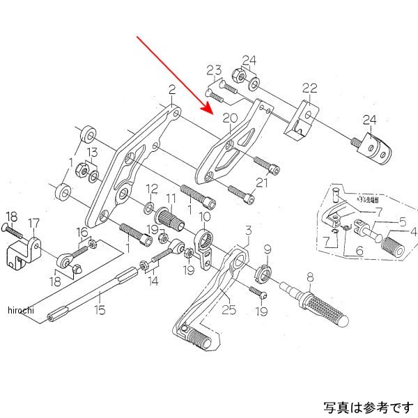 9130-K55-19 ビート BEET LH オフセットホルダー(SV)98ZRX400