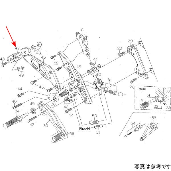 9132-H55-29 ビート BEET RH Tステップブラケット(SV)CB4H-V