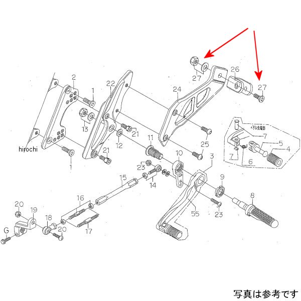 9132-H55-30 ビート BEET LH Tステップブラケットボルト CB4HV
