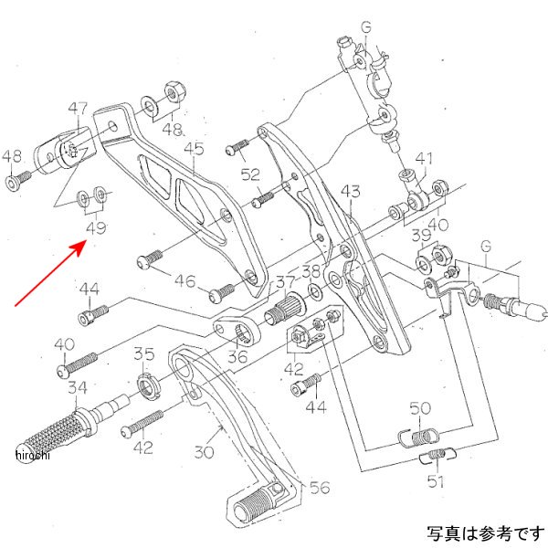 9132-H55-50 ビート BEET RH TステップスペーサーSET CB4H-V