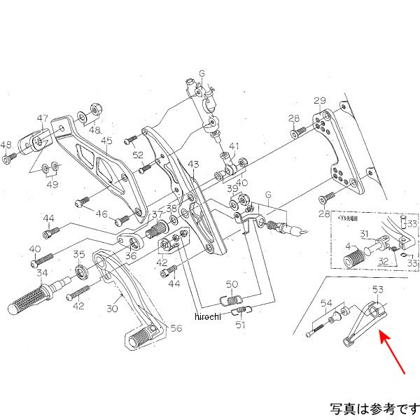 9162-H55-00 ビート BEET マフラー取り付けステー CB400SF H-V
