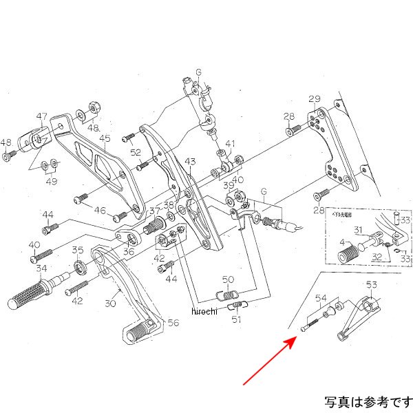 9162-H55-50 ビート BEET マフラー取り付けステーBTセット CB400HV