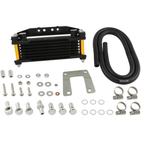 916247-64 シフトアップ オイルクーラーKIT ヘッドボトムマウント 取り出し無し スーパーカブ50/70/90、リトルカブ ゴールドパイプ