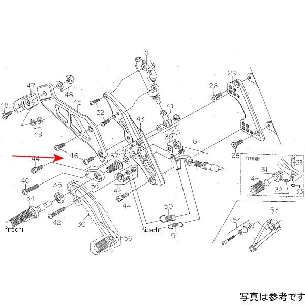 9164-H55-20 ビート BEET RH タンデムホルダーボルト CB400HV