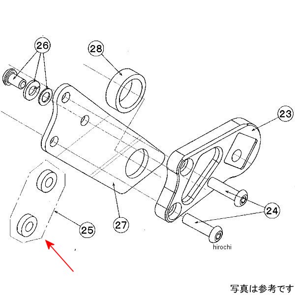 9164-K71-30 ビート BEET タンデムホルダーオフセットカラー ZEP750