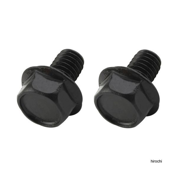 ポッシュ POSHフランジ六角ボルト ステンレス/ブラック 2本入 M6X10mm P-1.0