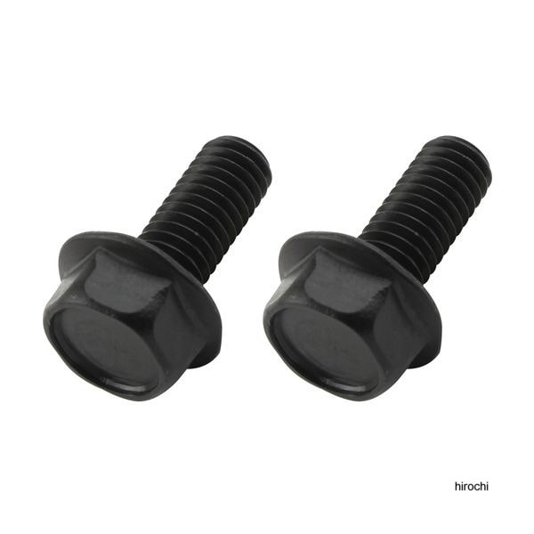 ポッシュ POSHフランジ六角ボルト ステンレス/ブラック 2本入 M6X15mm P-1.0