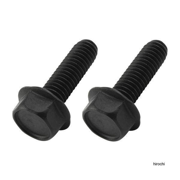 ポッシュ POSHフランジ六角ボルト ステンレス/ブラック 2本入 M6X20mm P-1.0