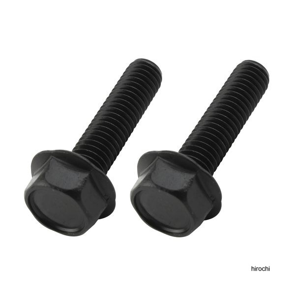 ポッシュ POSHフランジ六角ボルト ステンレス/ブラック 2本入 M6X25mm P-1.0