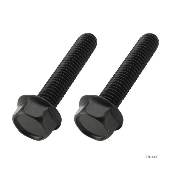 ポッシュ POSHフランジ六角ボルト ステンレス/ブラック 2本入 M6X30mm P-1.0