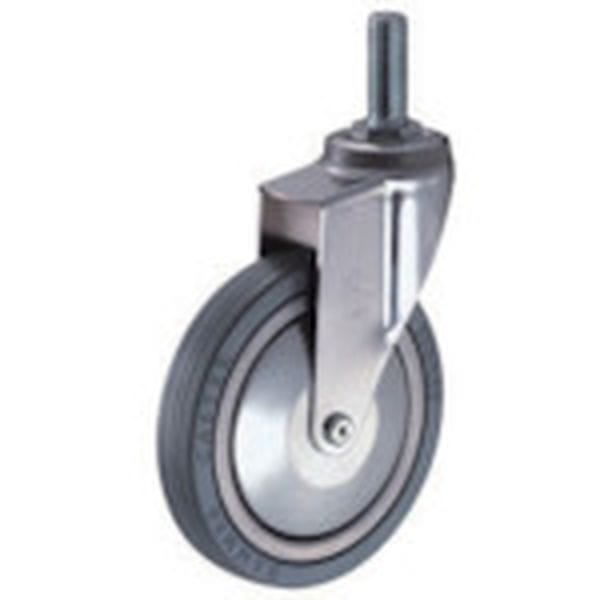 920EAPR125 814-3391 ハンマーキャスター(株) ハンマー ねじ込み旋回式ゴム車輪 125mm