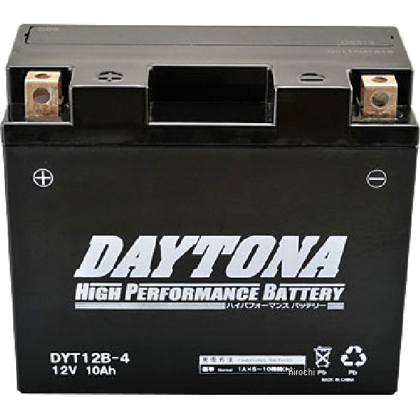 92886 デイトナ ハイパフォーマンスバッテリー DYT12B-4
