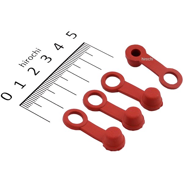 92984 デイトナ ブリーダーラバーキャップ 4個 赤