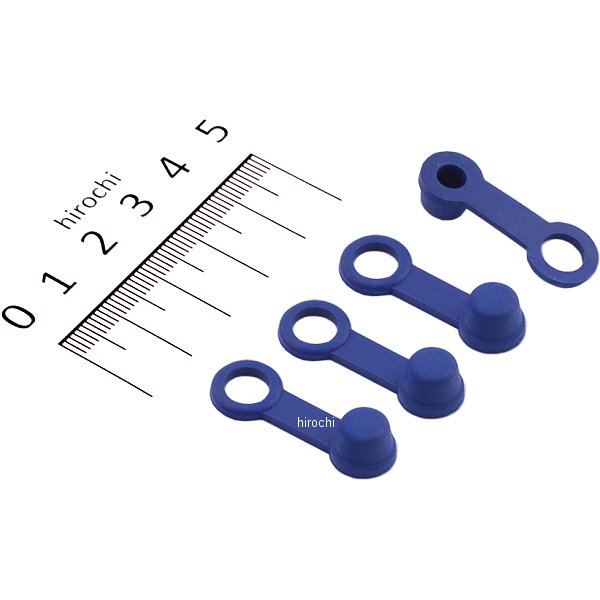 92985 デイトナ ブリーダーラバーキャップ 4個 青