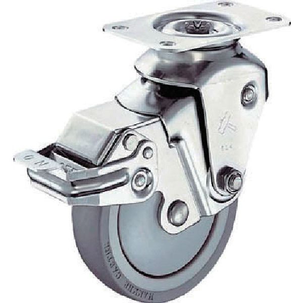 935BBEUZ10026 309-2992 クッションキャスター旋回式ウレタン車輪 100mm 線径2.6mm SP付