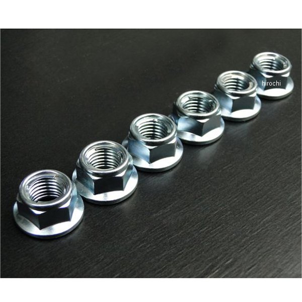 9606 ビーアールシー BRC リアスプロケット取付ナット 6個 Z400FX、Z400GP、GPZ400F ユニクロメッキ