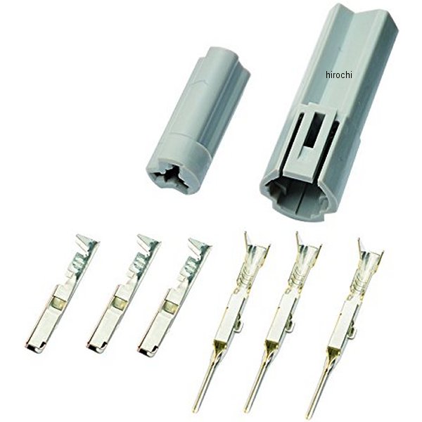 96198 デイトナ ウインカーコネクター040型 3極 ヤマハ用 グレー