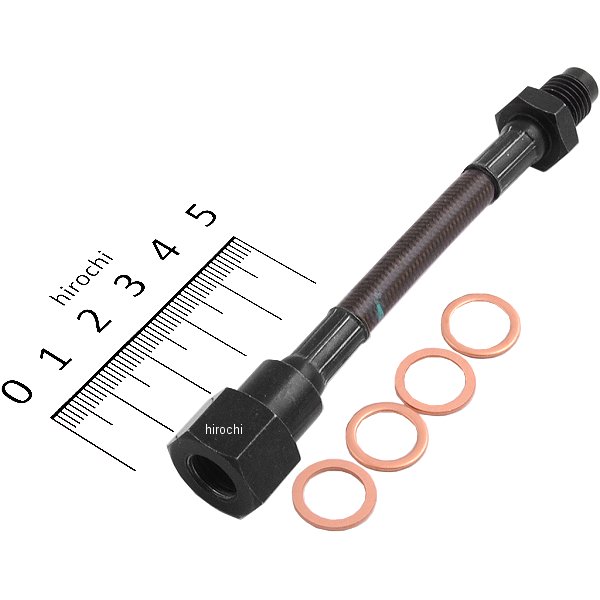 96550 デイトナ ブレーキホース エクステンション P1.25-100mm 黒