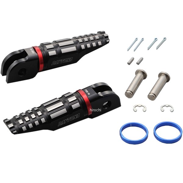 96558 デイトナ プレミアムゾーン ライダー側ステップ ヤマハ PZR-02 黒/アッシュシルバー