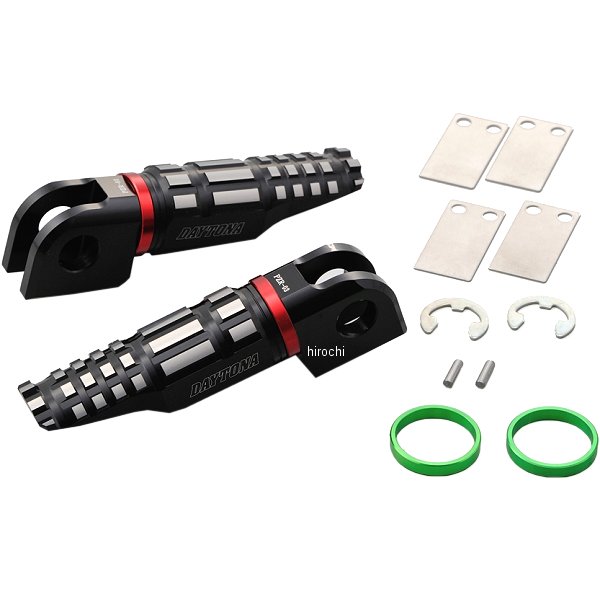 96559 デイトナ プレミアムゾーン ライダー側ステップ カワサキ PZR-03 黒/アッシュシルバー