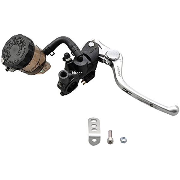 96872 デイトナ ラジアルブレーキマスターシリンダーキット ショートレバー 縦型φ19 スモークタンク 黒/バフクリア