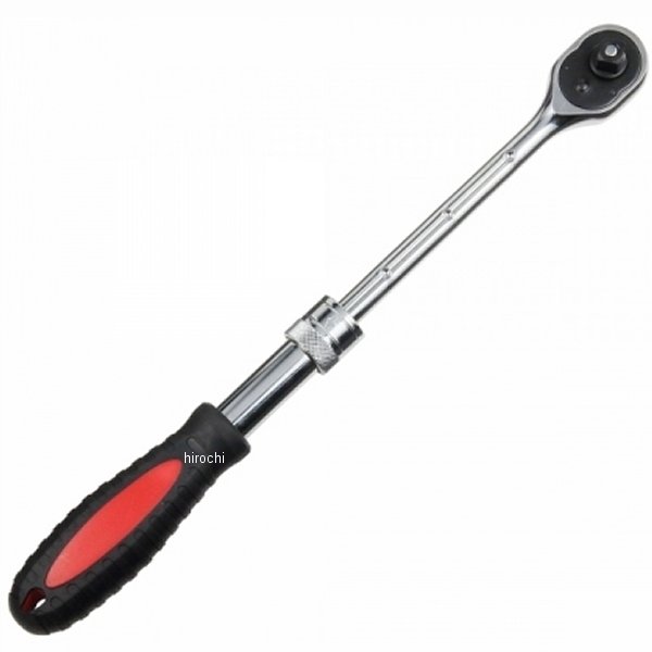 975155 NBS バイクパーツセンター 伸縮ラチェットハンドルグリップ3/8インチ（9.5mm）