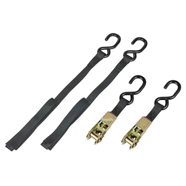 97-52-64 NBS バイクパーツセンター ラチェット式タイダウンベルト MAX500 2本セット