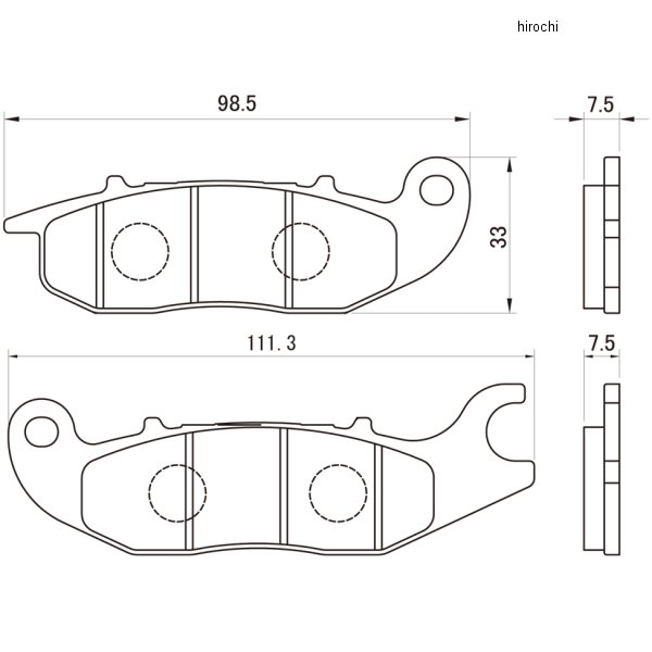デイトナ ブレーキパッド ゴールデンパッドX(F) GROM