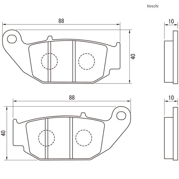 デイトナ ブレーキパッド ゴールデンパッドX(R) GROM