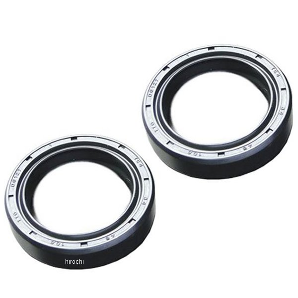 9734 ビーアールシー BRC フロントフォークオイルシール 2個 34φ 70年-80年 KH250、KH400