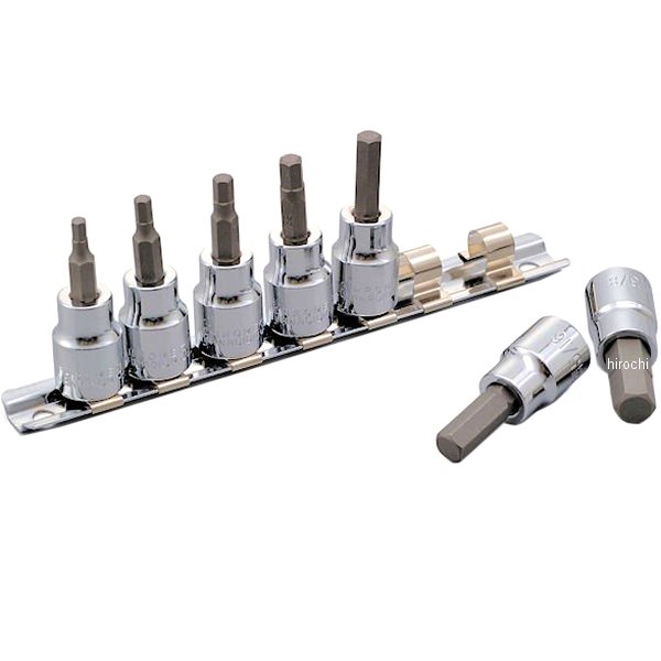 97491 デイトナ 六角ソケットインチセット レール付き