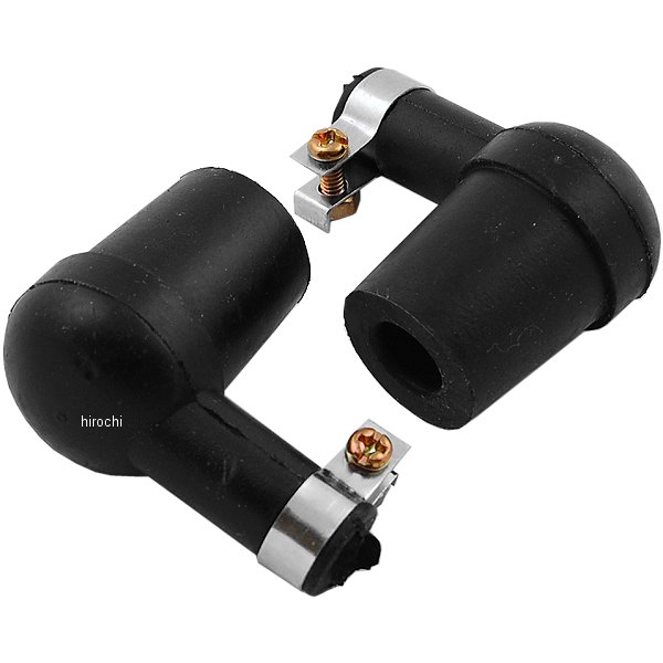 98 Parts Unlimited スパークプラグ キャップ NGKタイプ 14mm 黒 (2個入り)