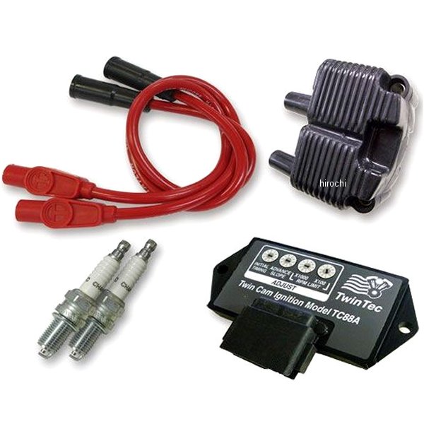9800-3153 ガッツクローム ツインテックTC88A 点火リフレッシュセット 04年-06年 XL883 赤