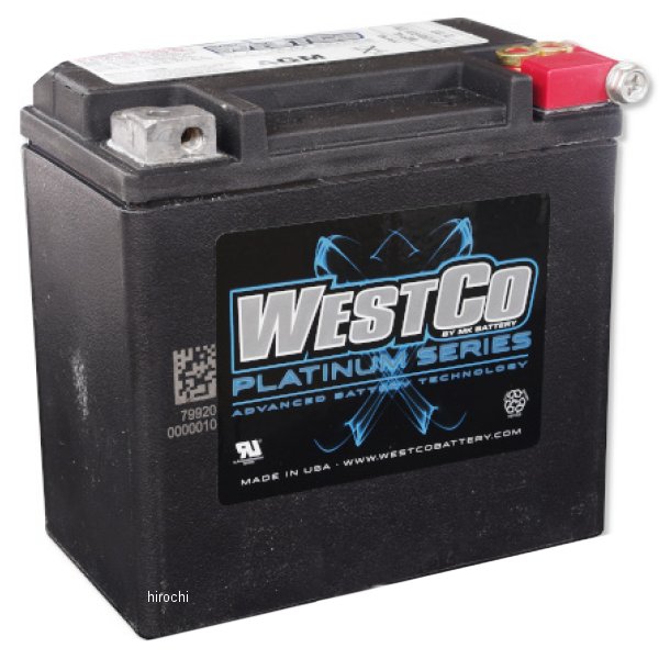 9800-4060 ガッツクローム WESTCOバッテリー 04年以降 XL WCP14L