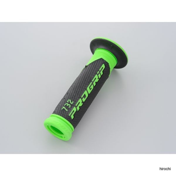98097 #732 プログリップ PRO-GRIP グリップ 貫通 スーパーバイク 緑/黒