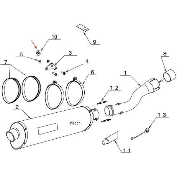 982010-10000 モリワキ フランジナット M10×P1.25