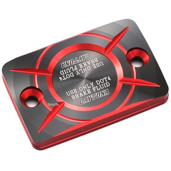 デイトナ プレミアムゾーン 角型マスターシリンダーキャップキャップ ホンダB 赤